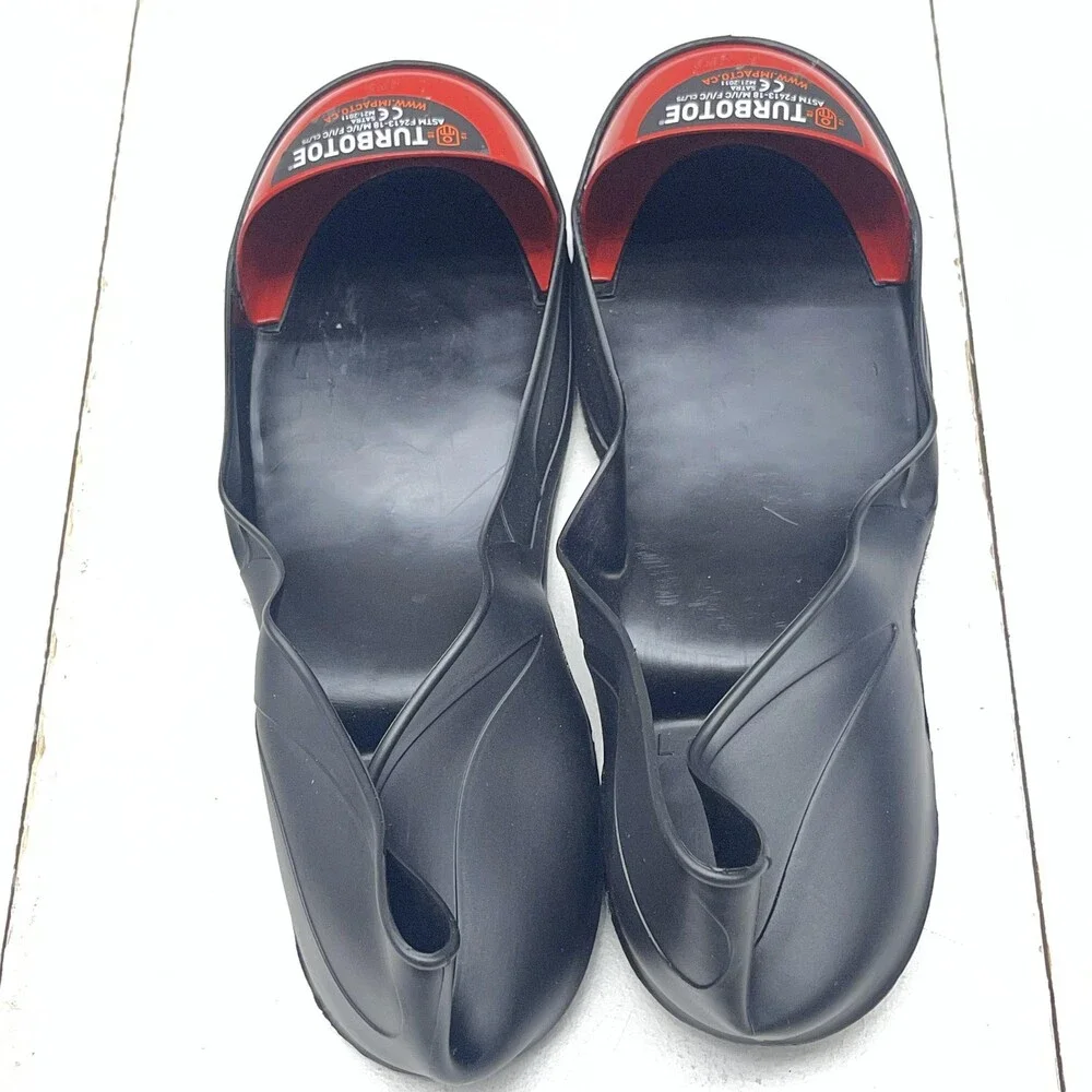 Impacto Turbotoe Steel Toe Cap Overshoes Large Black Red Safety Work Boot